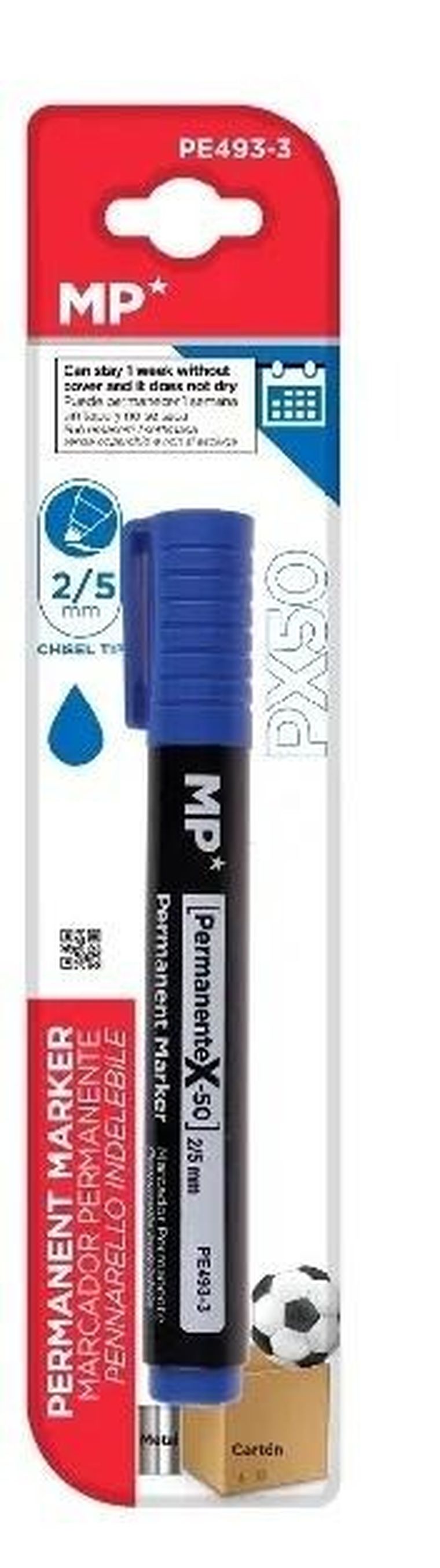 MP Main Paper, marker permanentny, niebieski, 1 mm, 5 mm