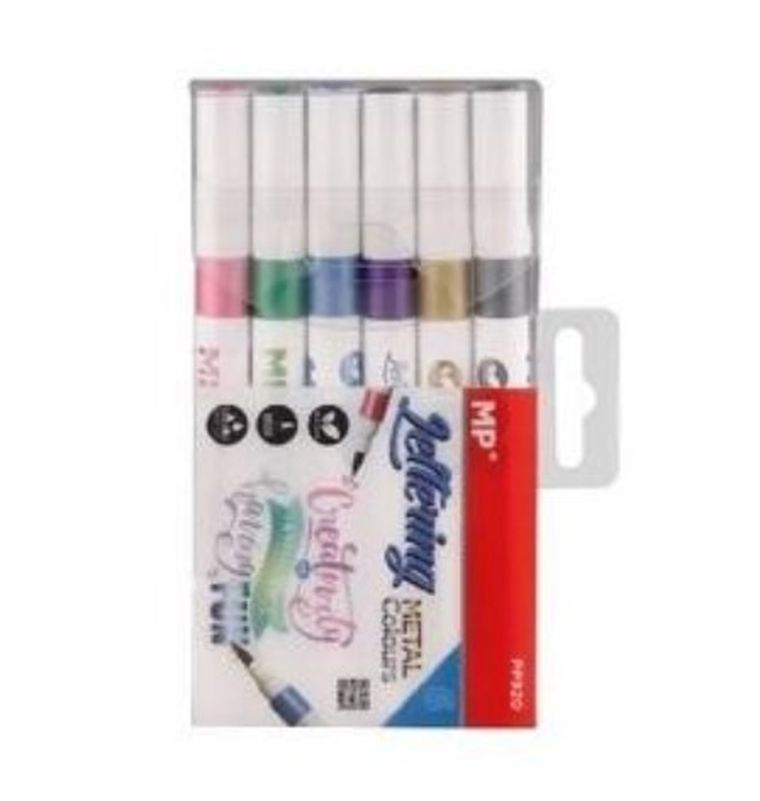 MP Main Paper, markery metaliczne, 6 kolorów