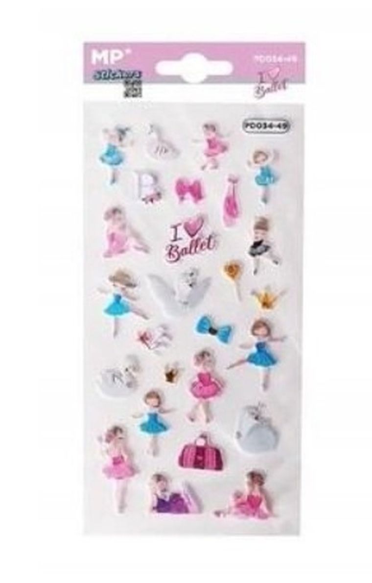MP Main Paper, naklejki 3D, balet