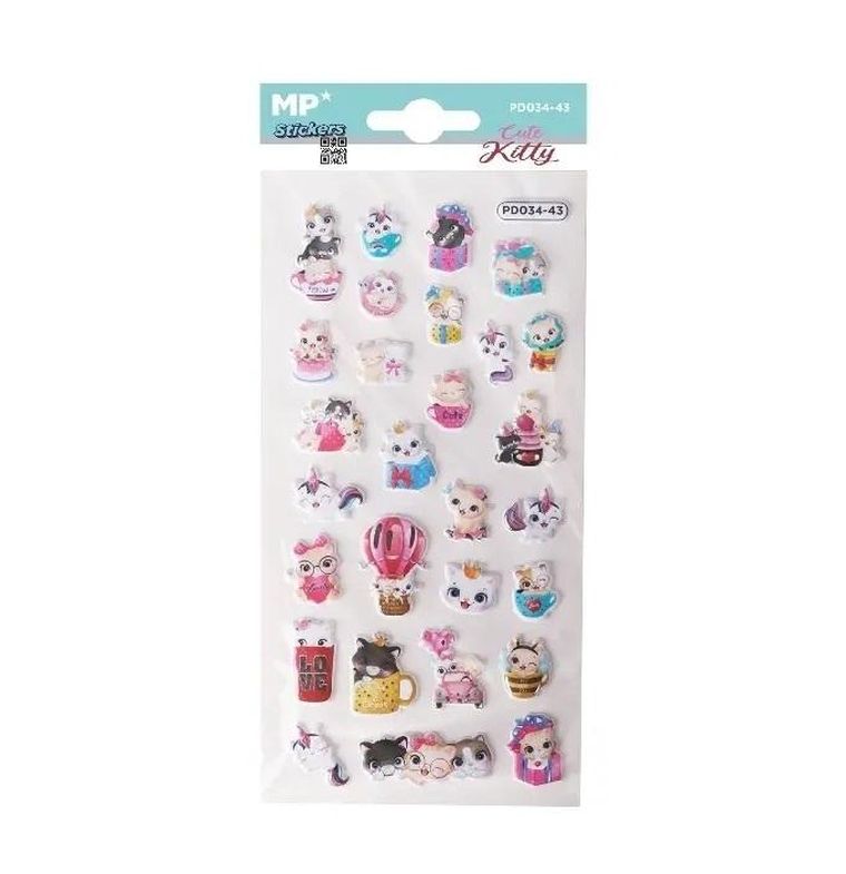 MP Main Paper, naklejki 3D, kotki