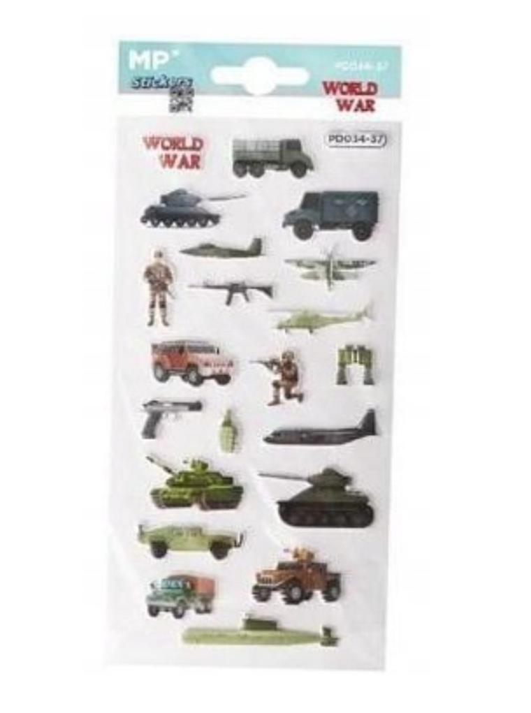 MP Main Paper, naklejki 3D, militaria