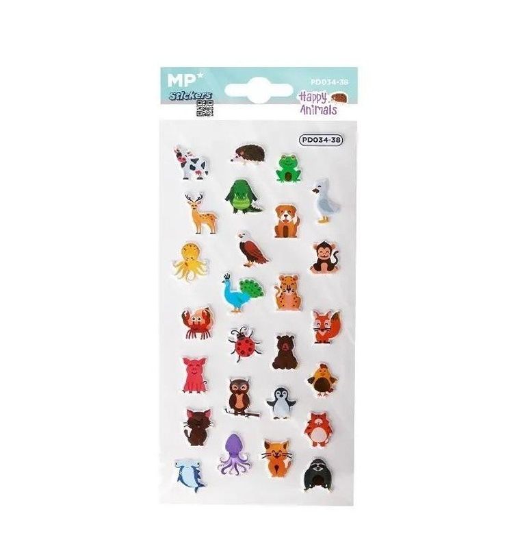 MP Main Paper, naklejki 3D, wesołe zwierzaki