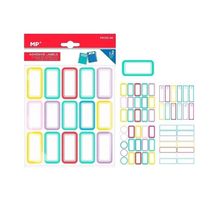 MP Main Paper, naklejki, imienne, 49-25 mm