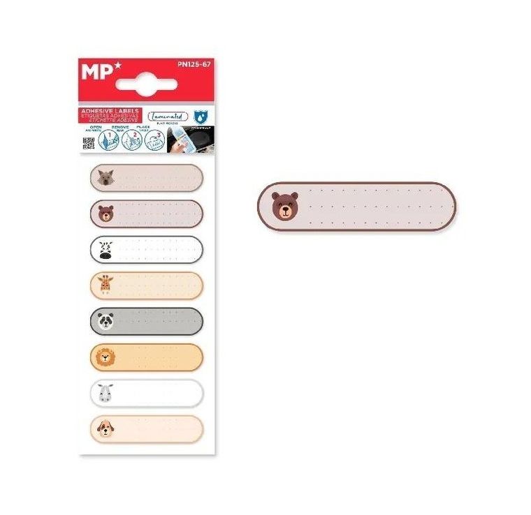 MP Main Paper, naklejki, imienne, wodoodporne, zwierzątka