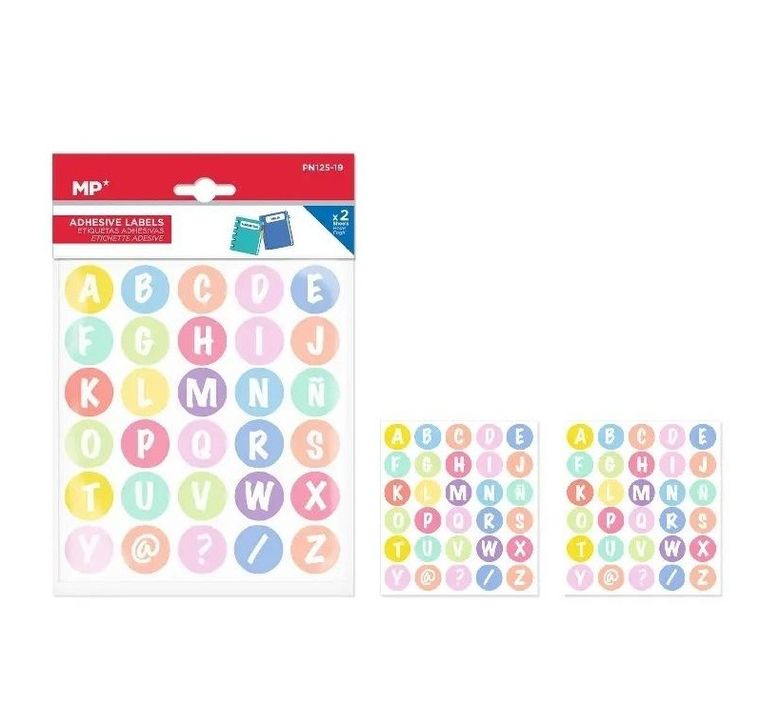 MP Main Paper, naklejki, literki, 23 mm