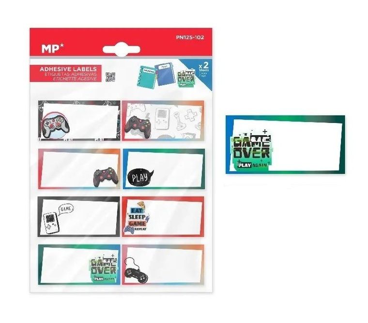 MP Main Paper, naklejki na zeszyty, Game