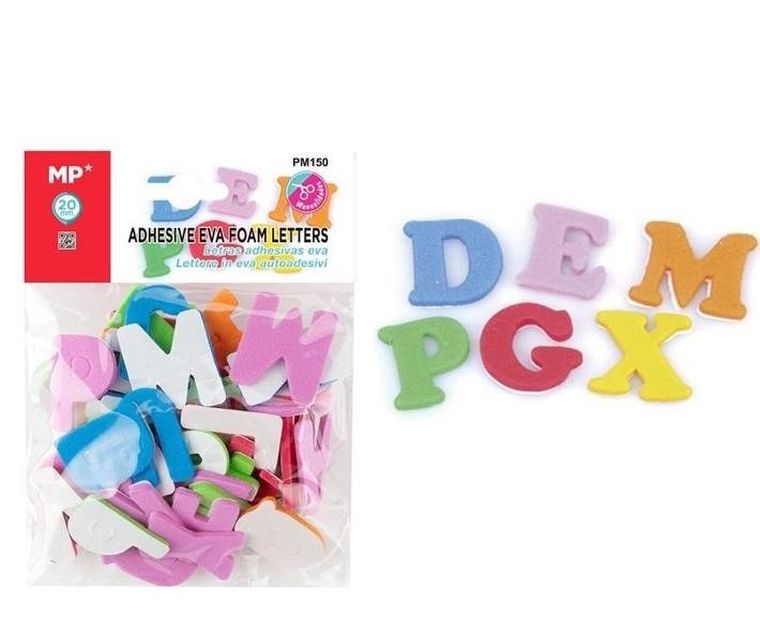 Mp Main Paper, naklejki z pianki, literki