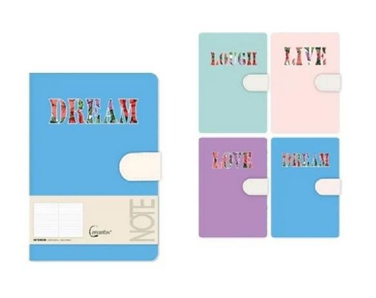 MP Main Paper, notatnik, A5, 144 kartki, z zamknięciem na magnes, dream, 1 szt.