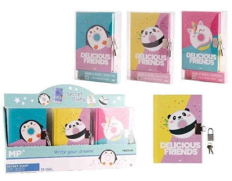 MP Main Paper, notes A6 zamykany na kłódkę, 1 szt.