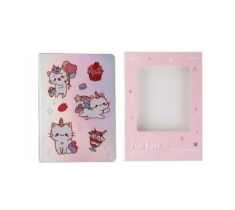 MP Main Paper, notes, holograficzny, kotki i jednorożce, 19-13,5 cm, 1 szt.