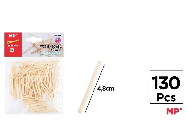 MP Main Paper, patyczki drewniane, 4,8 cm, 130 szt.