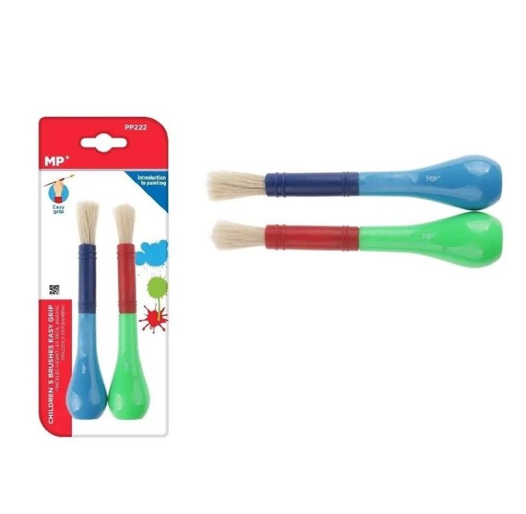 MP Main Paper, pędzle dla dzieci z uchwytem easy grip, 2 szt.