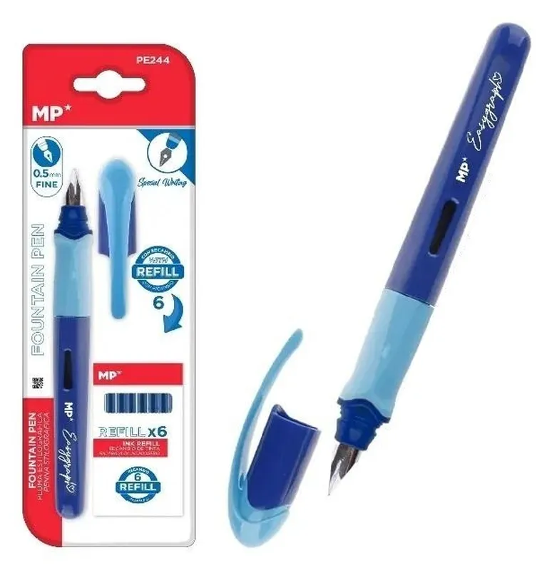 MP Main Paper, pióro wieczne z wkładami, 0,5 mm, 1 szt.