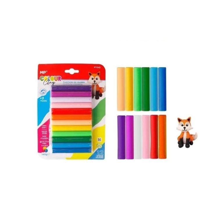 MP Main Paper, plastelina, 12 kolorów