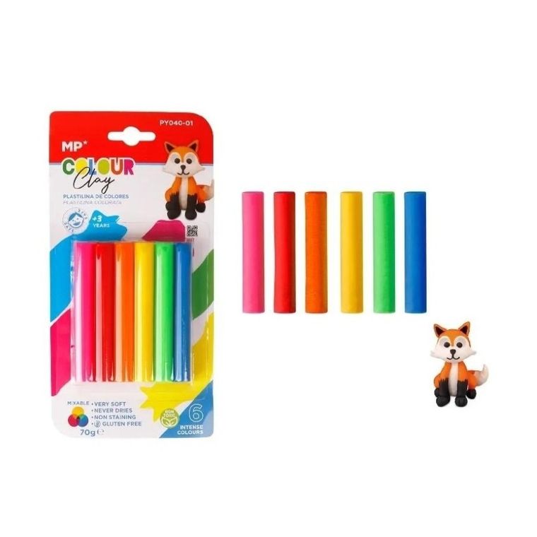 MP Main Paper, plastelina, pastel, 6 kolorów