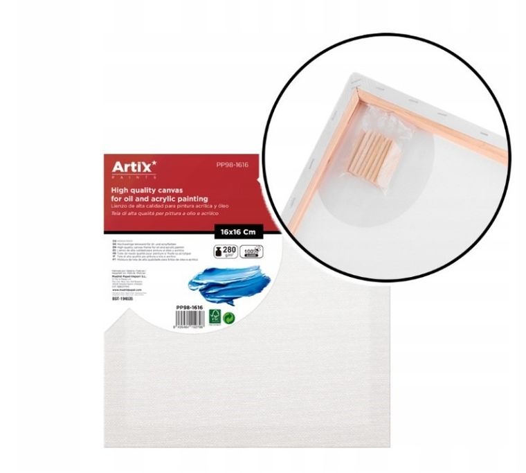 MP Main Paper, podobrazie, 280g/m2, 16-16-1.5 cm