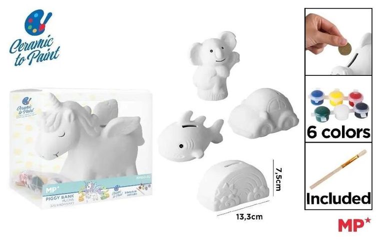 MP Main Paper, skarbonka ceramiczna do malowania, 1 szt.