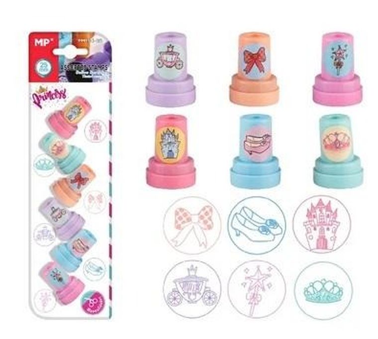 Mp Main Paper, stempelki, księżniczka, 6 szt.