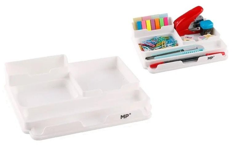 MP Main Paper, tacka organizer na biurko, biały