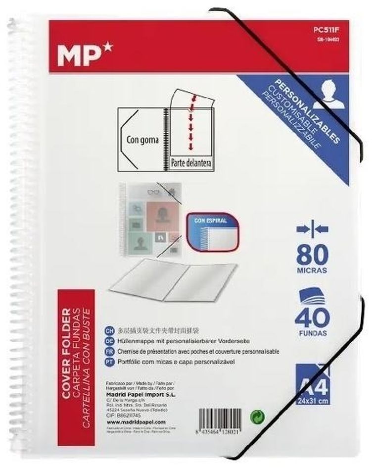 MP Main Paper, teczka ofertowa, A4, z 40 koszulkami, 1 szt.