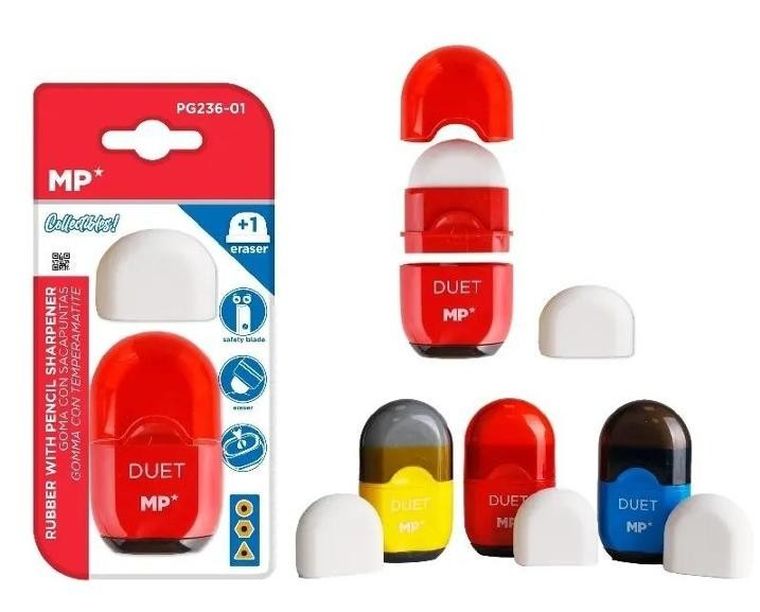 MP Main Paper, temperówka podwójna z pojemnikiem, 1 szt.