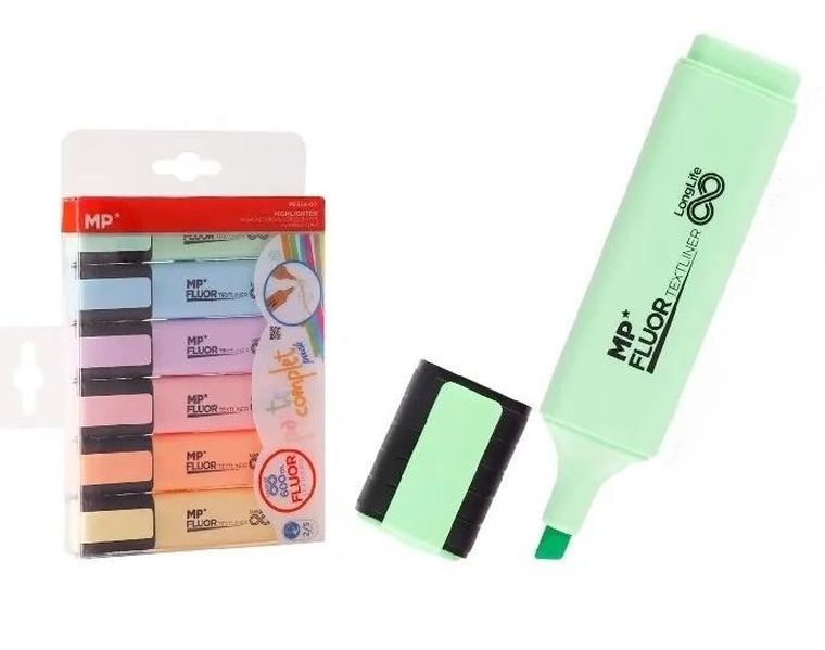 MP Main Paper, zakreślacz, Pastel, 6 szt.