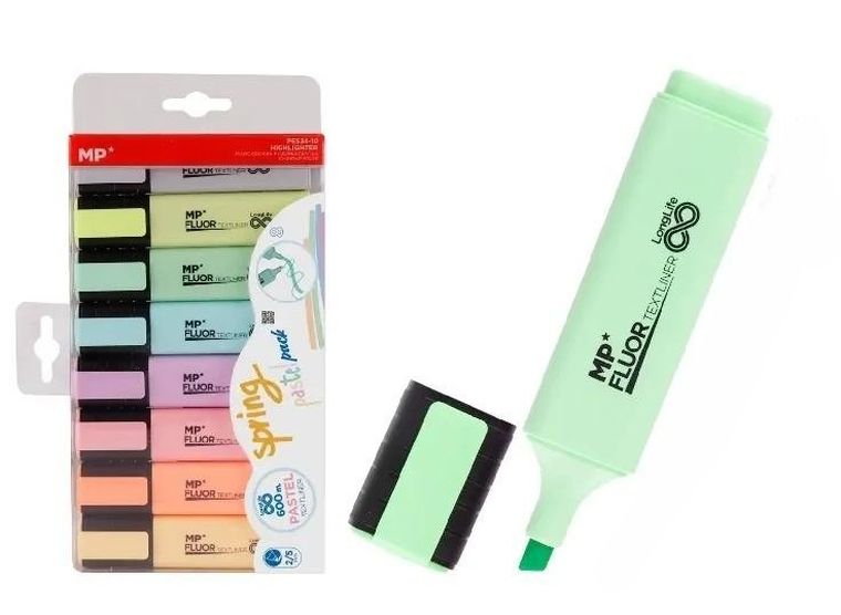 MP Main Paper, zakreślacz, pastelowy, 8 szt.