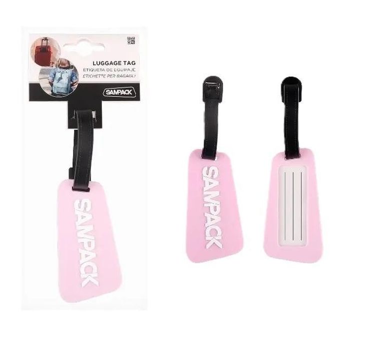 MP Main Paper, zawieszka do walizek, różowy