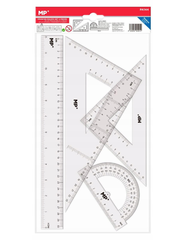 Mp Main Paper, zestaw geometryczny, przezroczysty