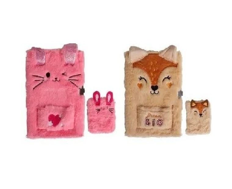 MP Main Paper, zestaw notesów na kłódkę A5 i A7, pluszowe, 1 szt.