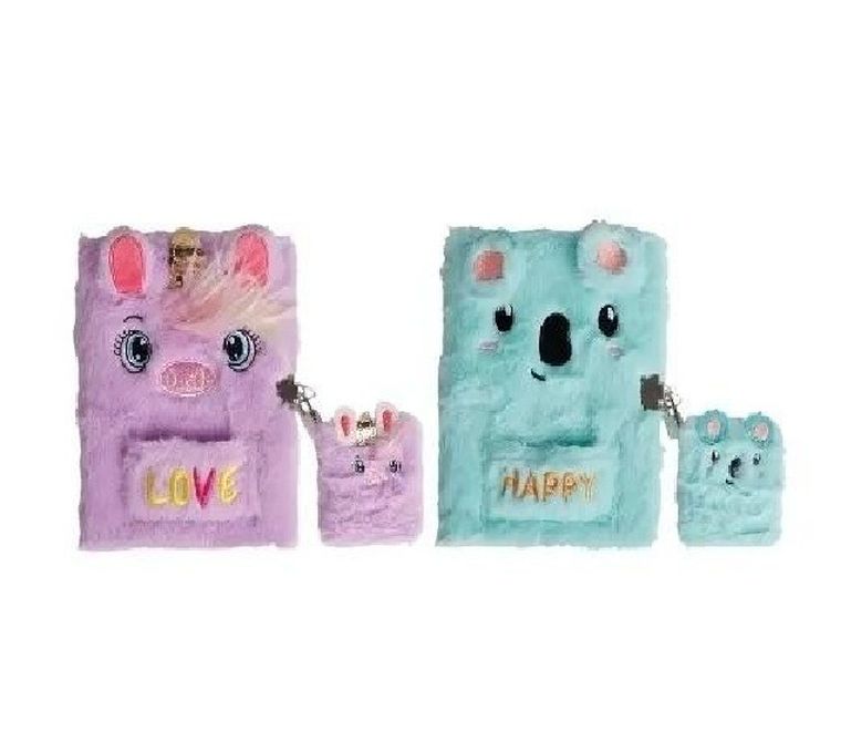 MP Main Paper, zestaw notesów na kłódkę A5 i A7, pluszowe, 1 szt.