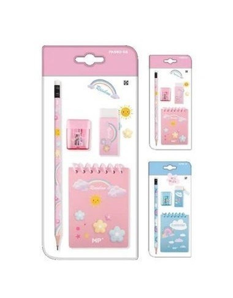 MP Main Paper, zestaw przyborów szkolnych, tęcza, 1 szt.