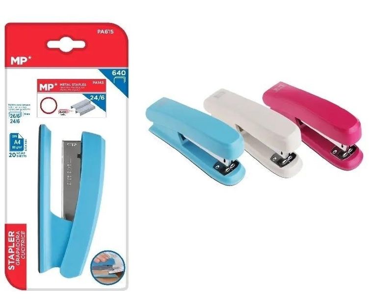 MP Main Paper, zszywacz ze zszywkami, średni, 24/6, 1 szt.