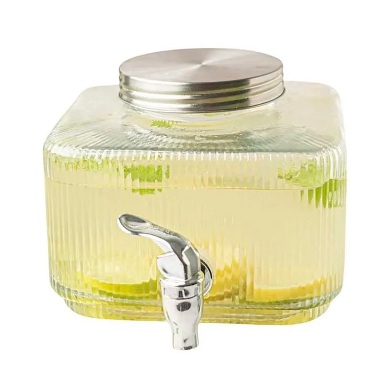Mplco, słój z kranikiem, szklany, 3l