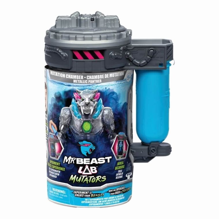 Mr Beast Lab, Mutators, Komora z figurką mutanta, Metallic Panther