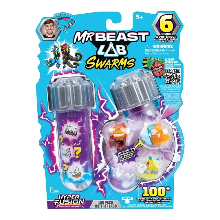 Mr Beast Lab, tuby z figurkami