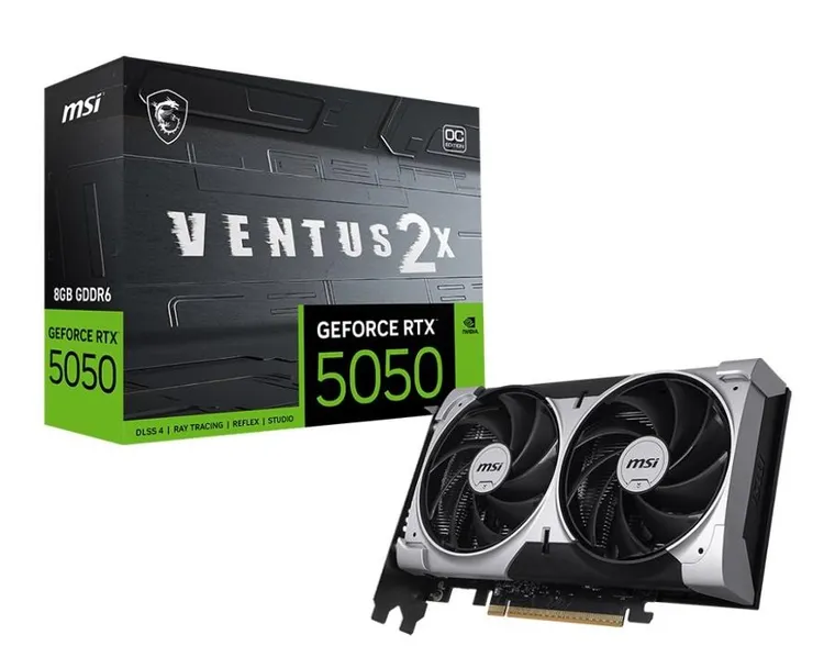 MSI, karta graficzna, RTX 5050 8G VENTUS 2X OC