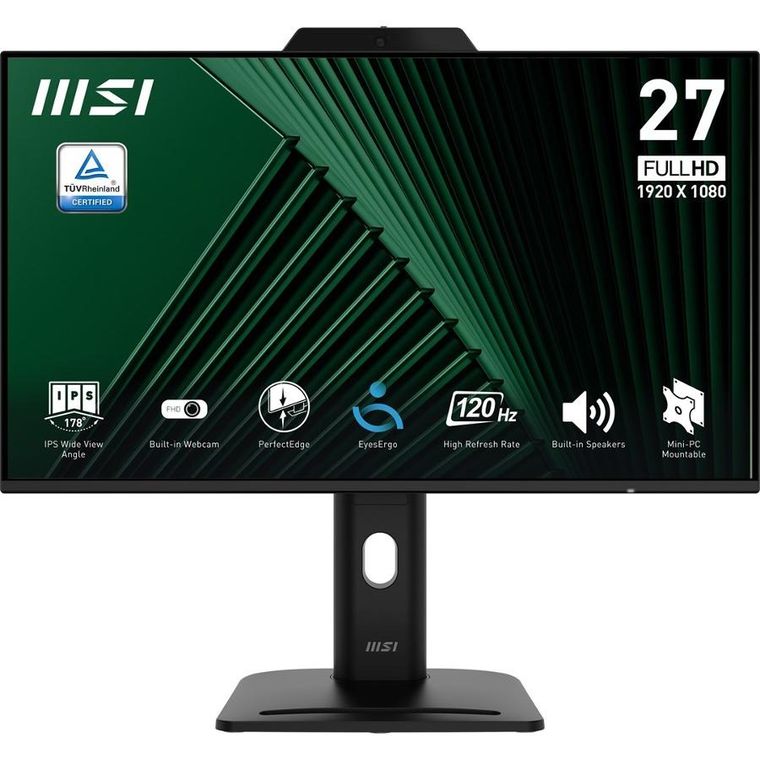 MSI, monitor, 27", PRO MP272PMG, LED, FHD, Flat, 120 Hz, czarny