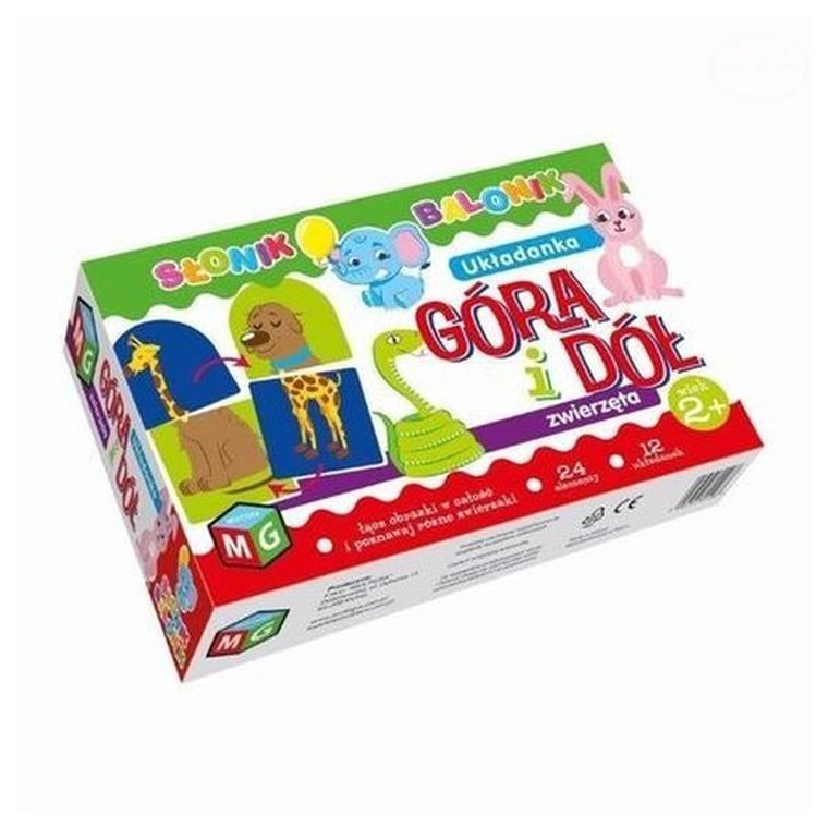 Multigra, Góra i Dół Zwierzęta, układanka Słonik Balonik