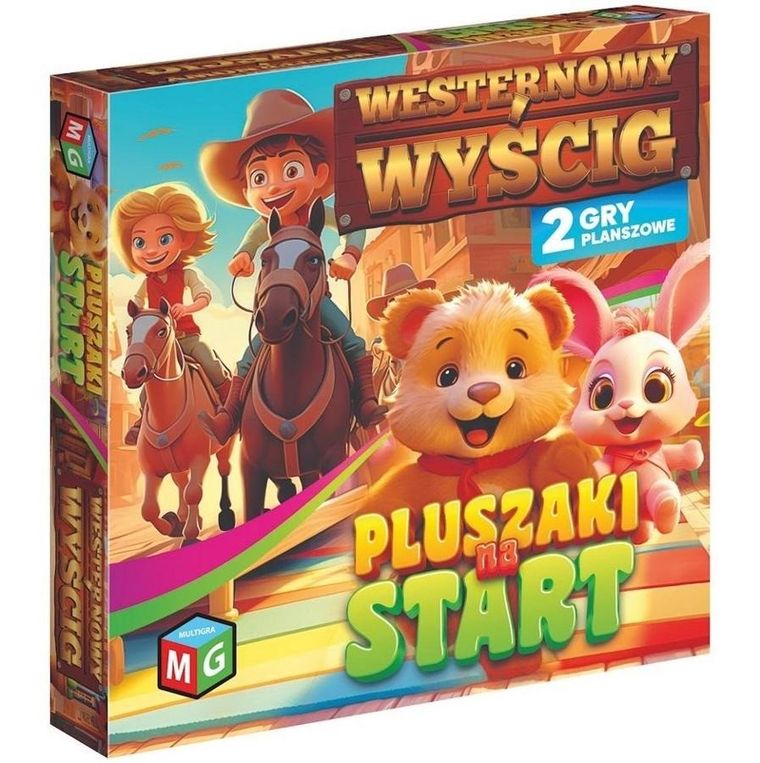 Multigra, Pluszaki na start, Westernowy wyścig, gra familijna 2w1