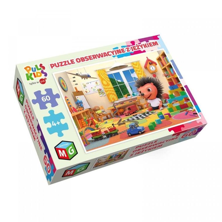Multigra, Z jeżykiem, puzzle obserwacyjne, 60 elementów