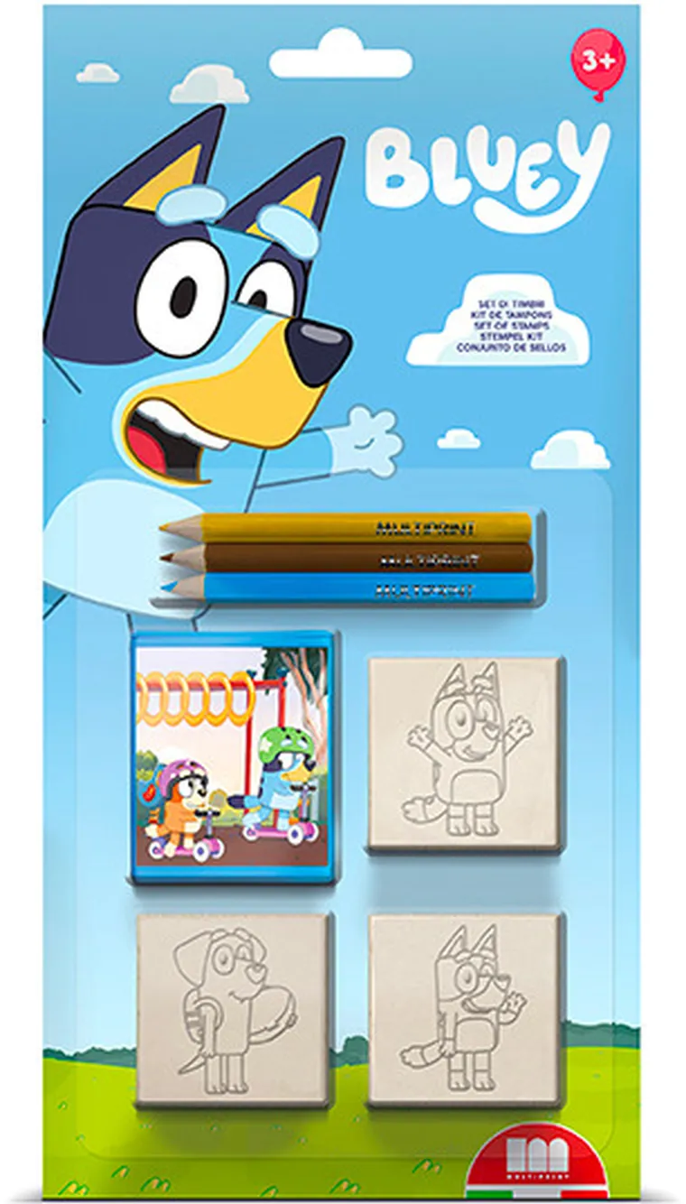 Multiprint, Bluey, pieczątki, 3 szt.