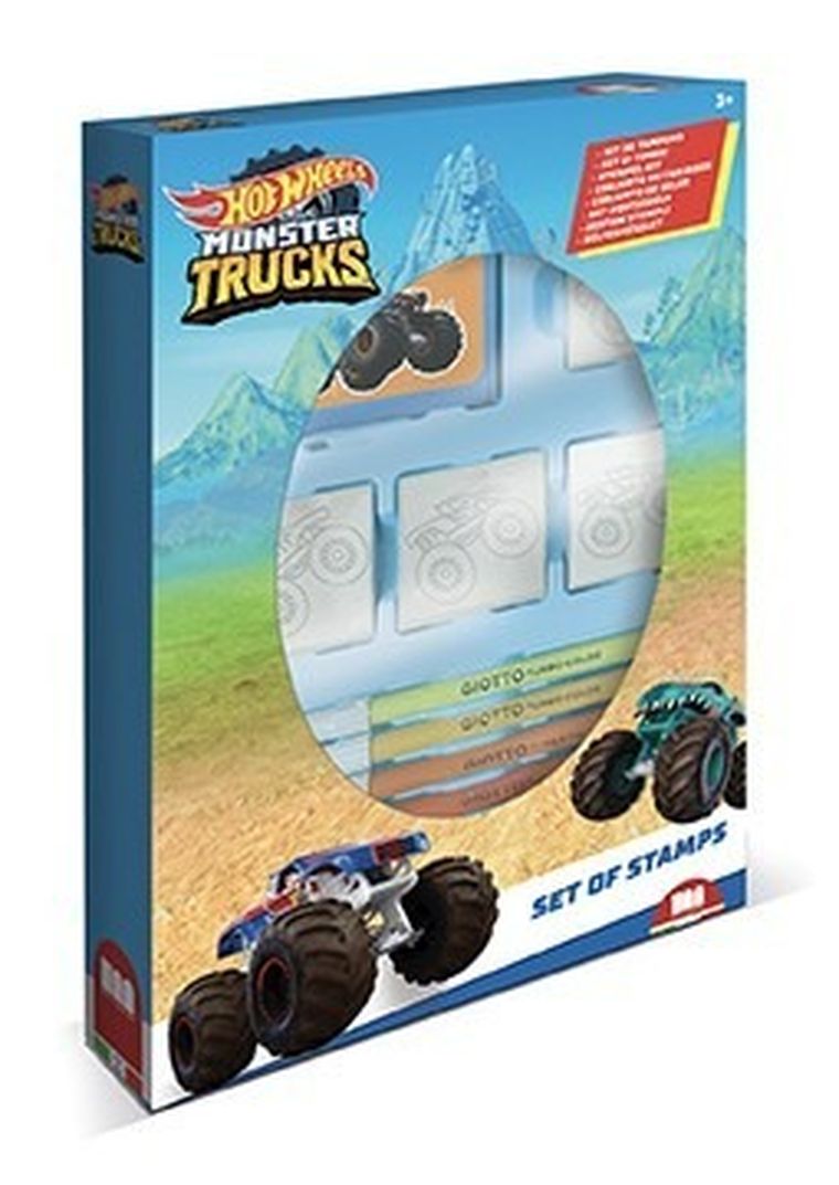 Multiprint, Hot Wheels, pieczątki, 4 szt.