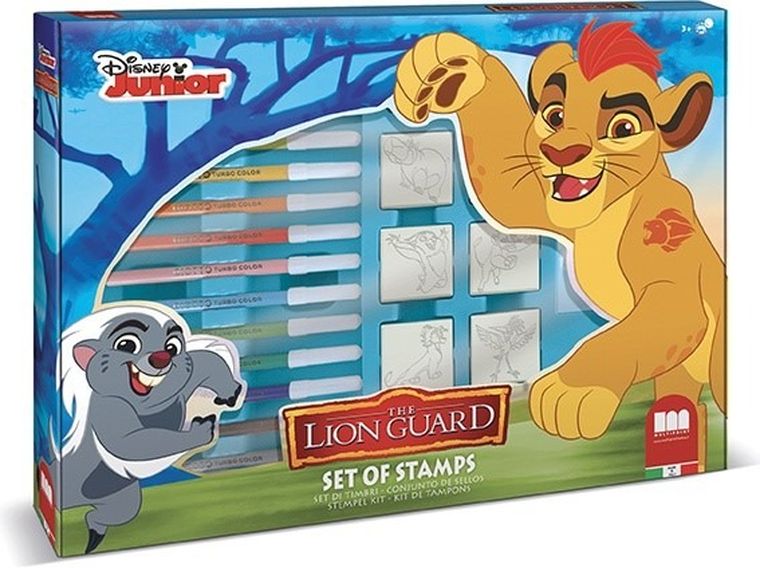 Multiprint, Król Lew, Maxi Box, pieczątki, zestaw z pisakami i akcesoriami