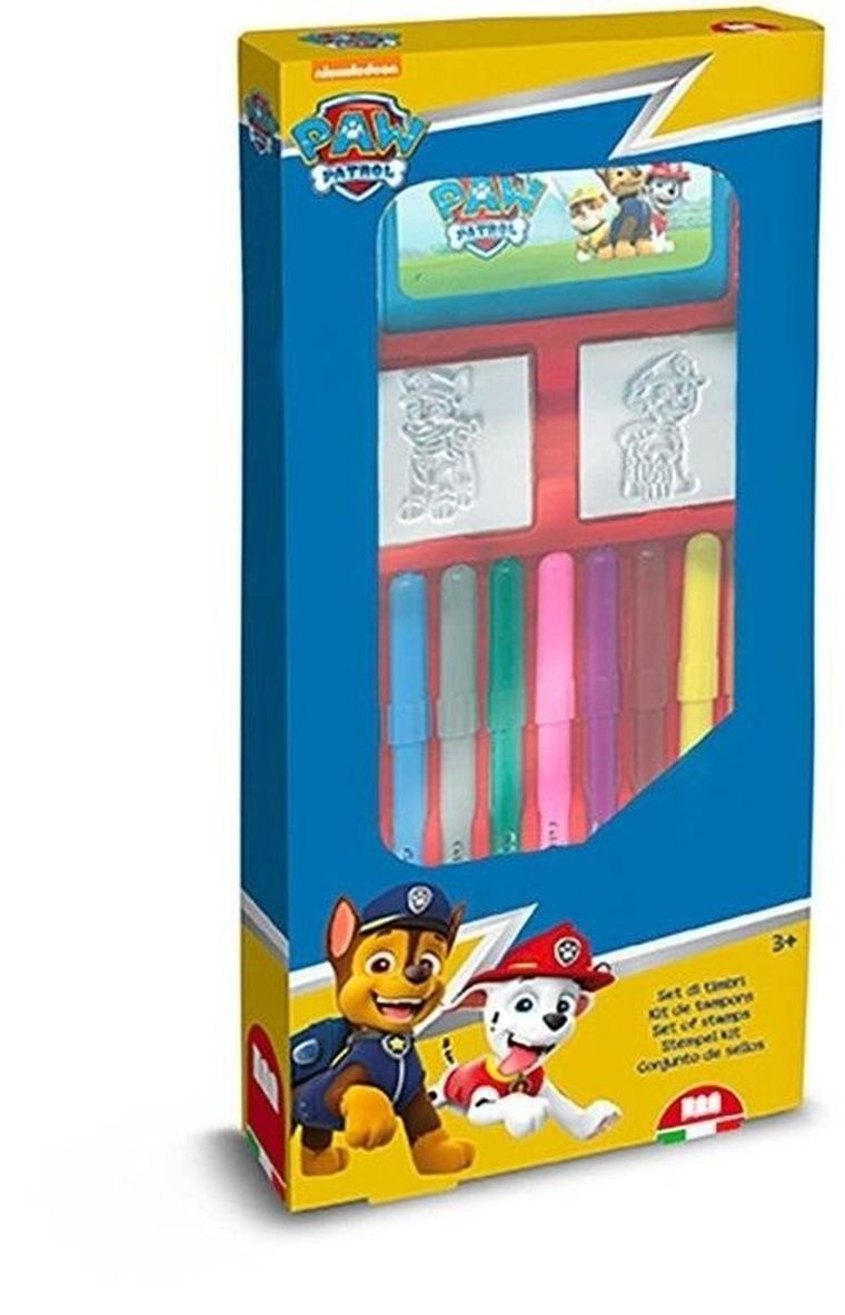 Multiprint, Psi Patrol, pieczątki, zestaw z 9 pisakami