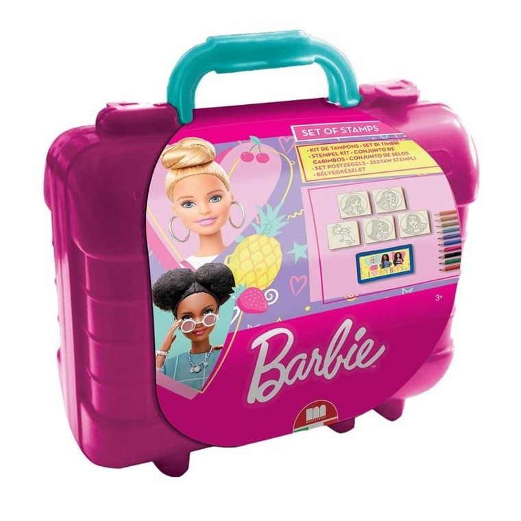 Multiprint, Travel Set, Barbie, pieczątki