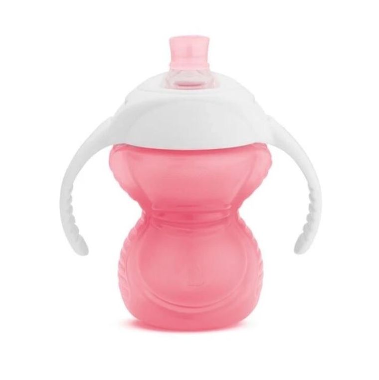 Munchkin, kubek treningowy z ustnikiem odpornym na gryzienie, różowy, 237 ml