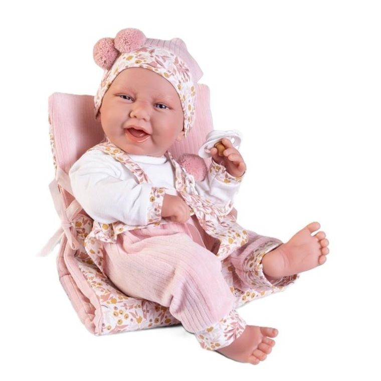 Munecas Antonio Juan, Carla, lalka hiszpańska z kocykiem, 42 cm