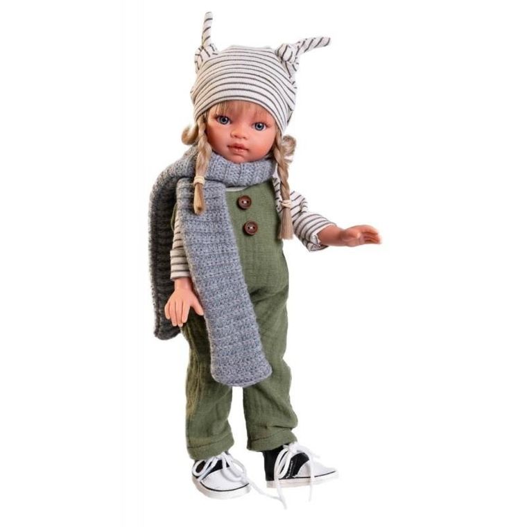 Munecas Antonio Juan, Emily, lalka hiszpańska w ogrodniczkach, 33 cm