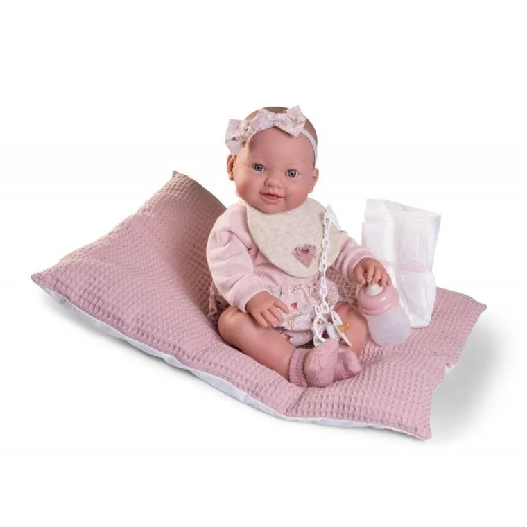 Munecas Antonio Juan, Mia, lalka hiszpańska, różowa, 42 cm